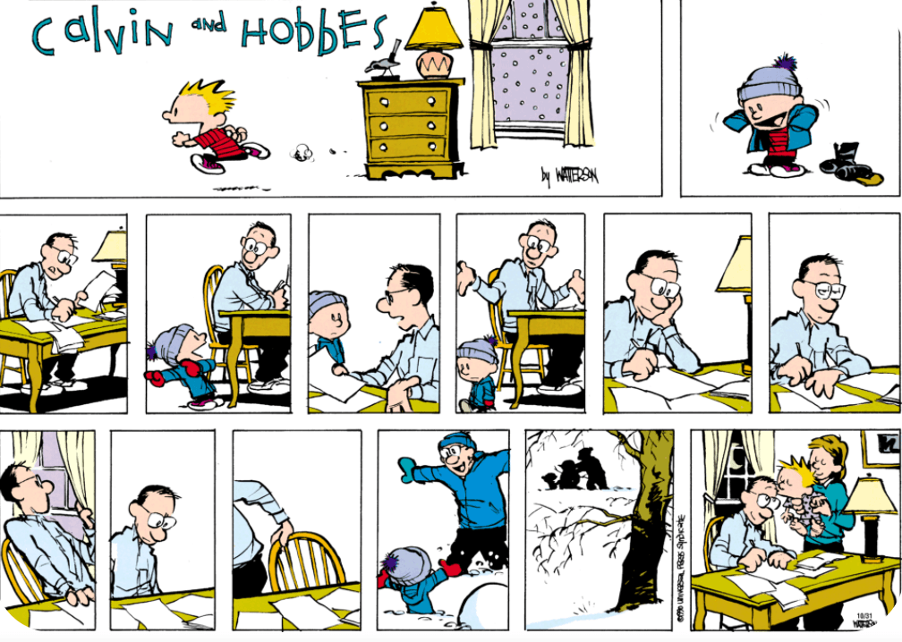 calvin and hobbes text 1